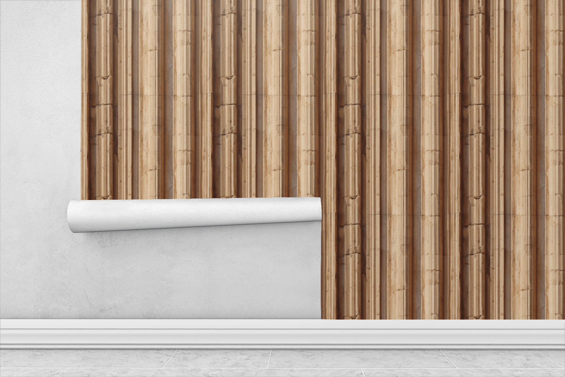 Fluted Corinthia Wallpaper Peel and Stick Wallpaper | Accent Haus