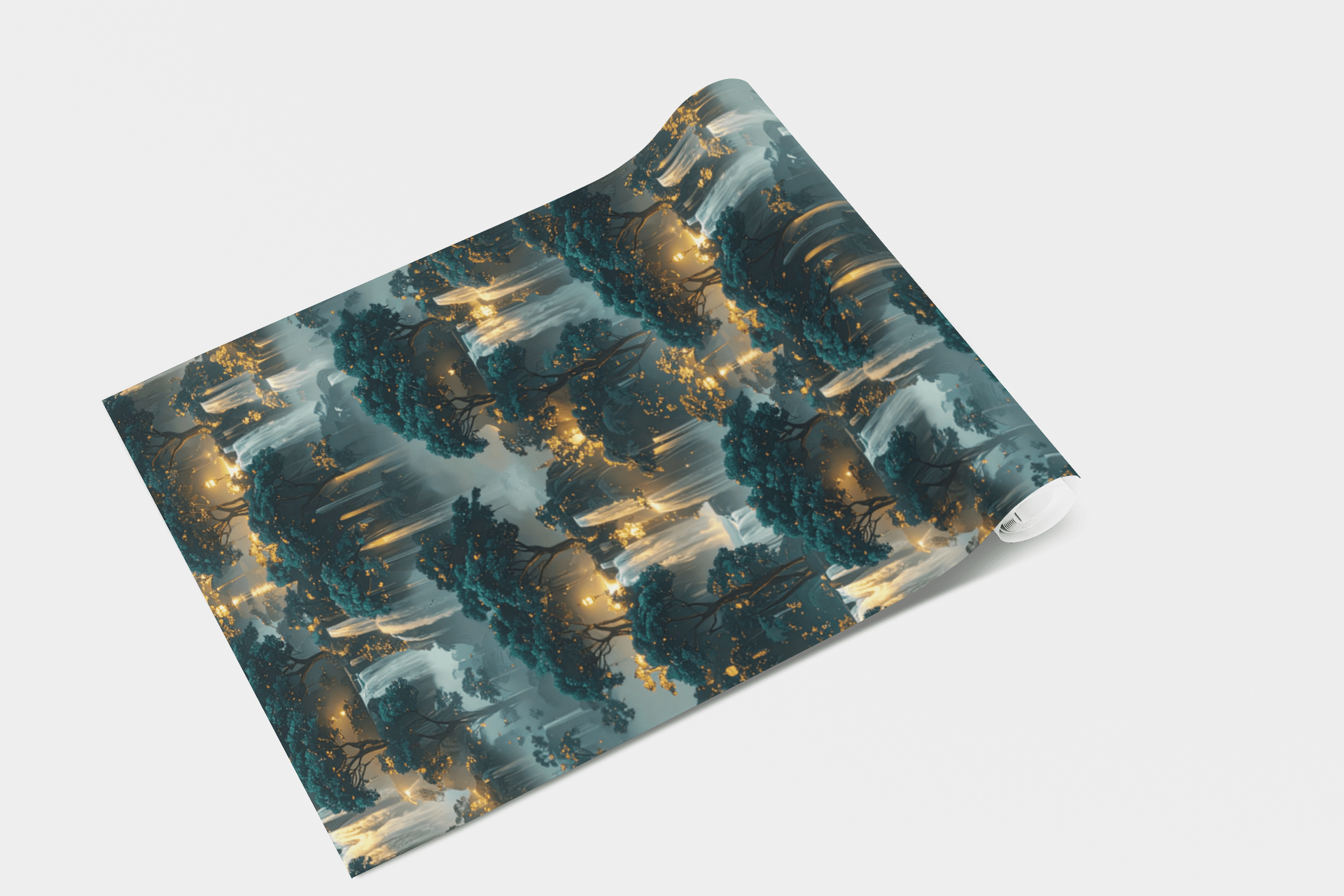 Lantern Grove Waterfall Wallpaper Peel and Stick Wallpaper | Accent Haus
