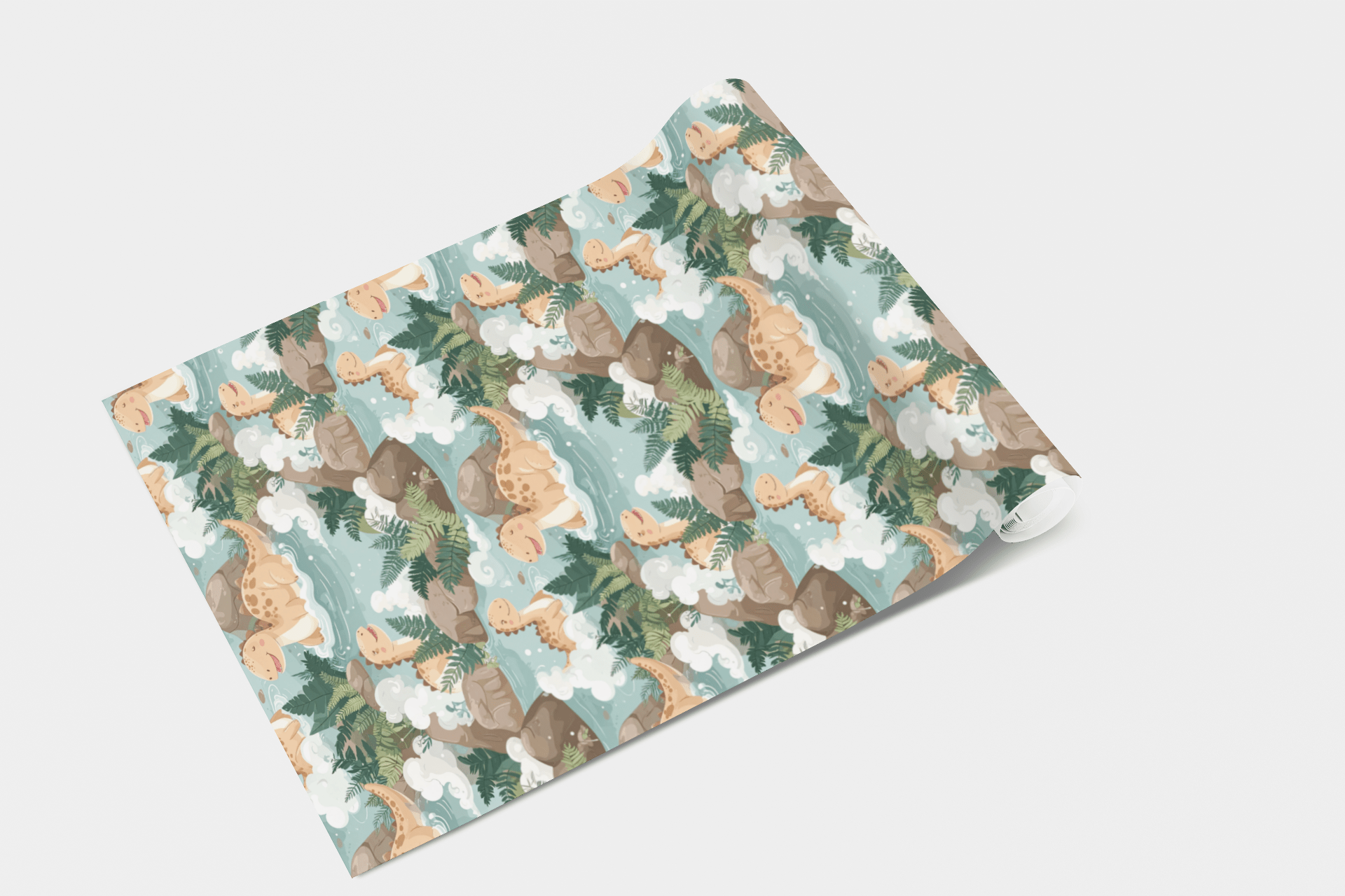Dinosaur Hot Spring Valley Wallpaper Peel and Stick Wallpaper | Accent Haus