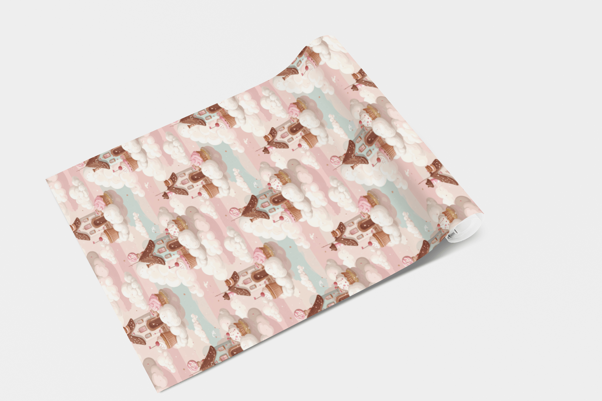 Cloud Bakery Town Wallpaper Peel and Stick Wallpaper | Accent Haus