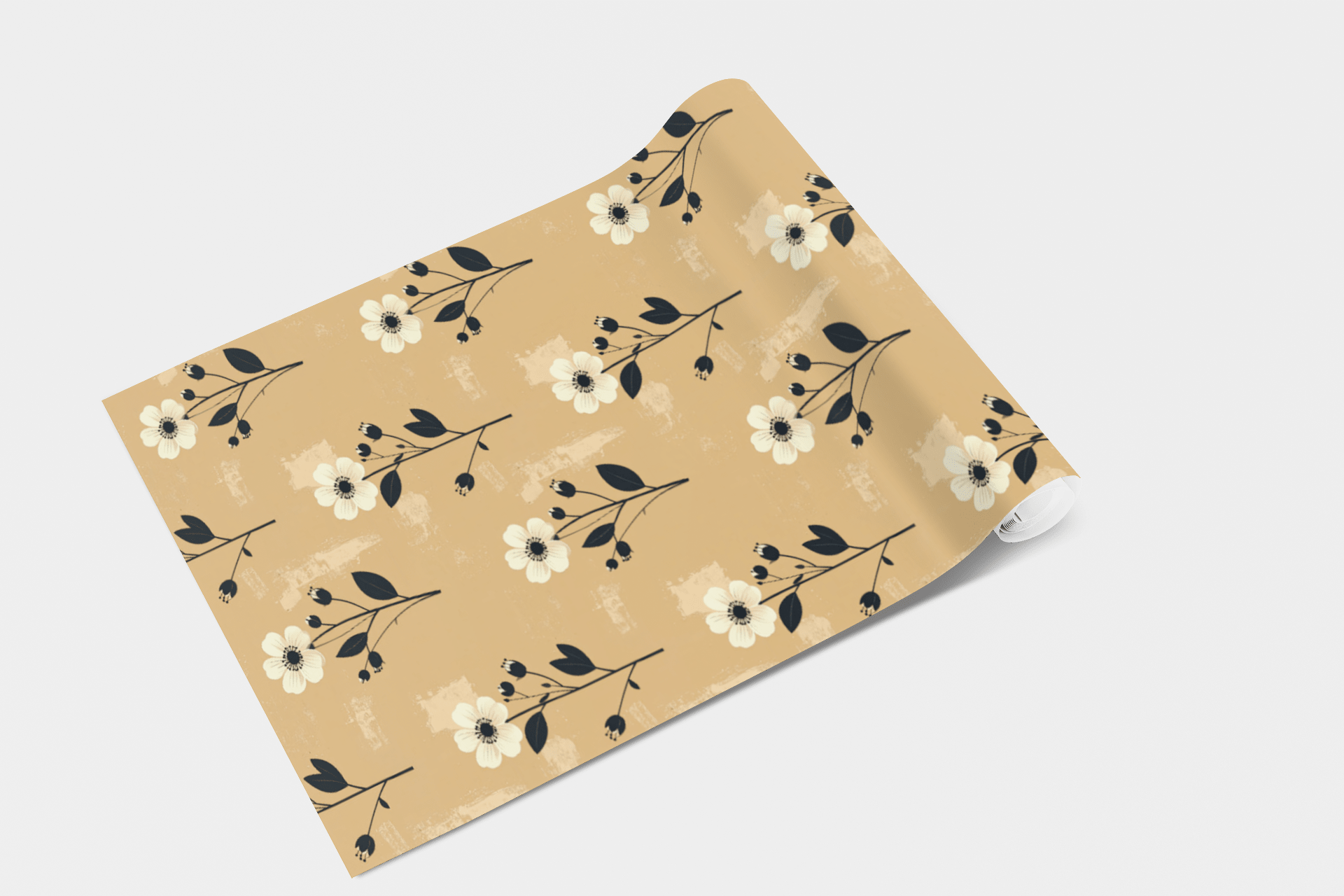 Gilded Meadow Sketch Wallpaper Peel and Stick Wallpaper | Accent Haus