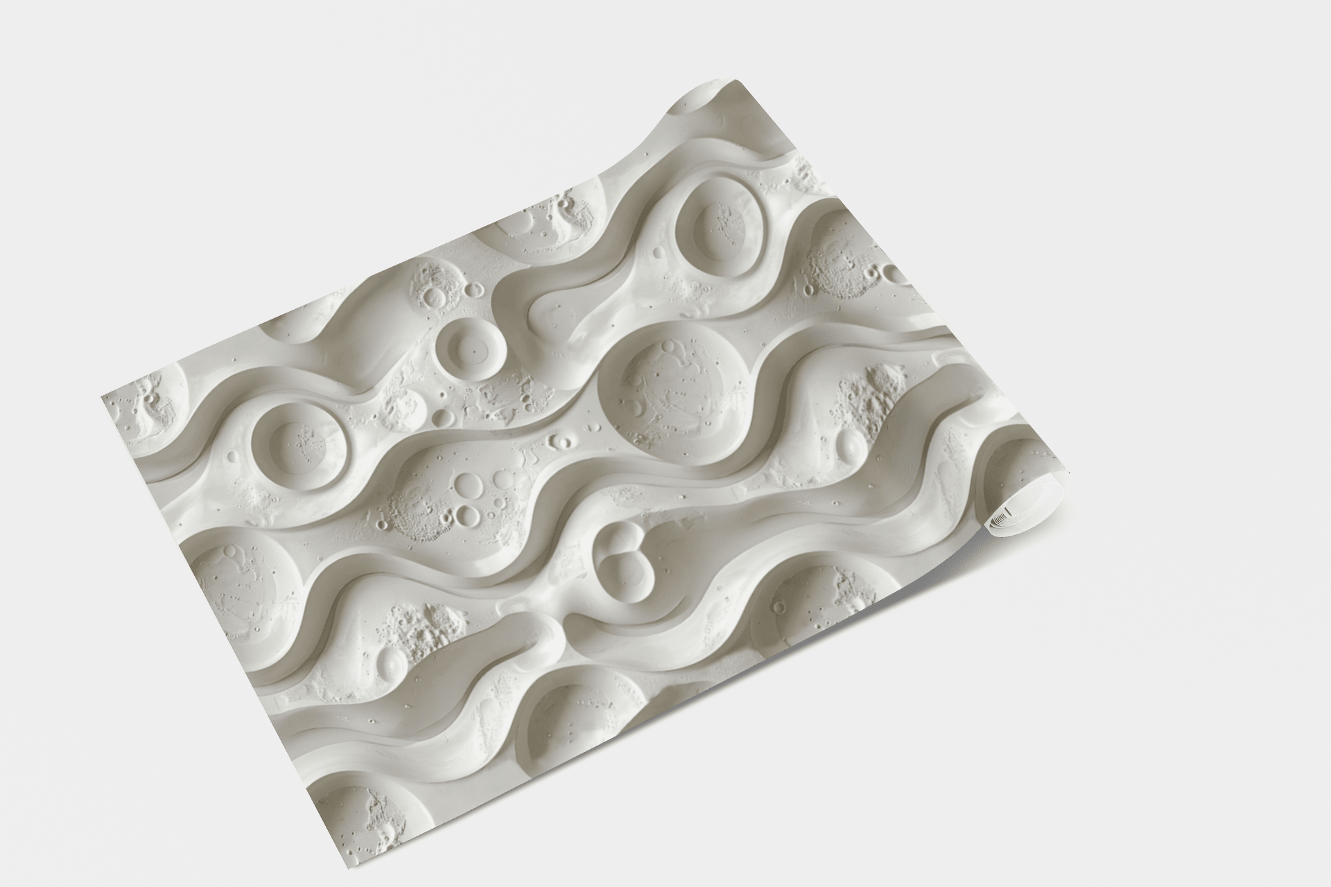 Embossed Lunar Currents Wallpaper Peel and Stick Wallpaper | Accent Haus