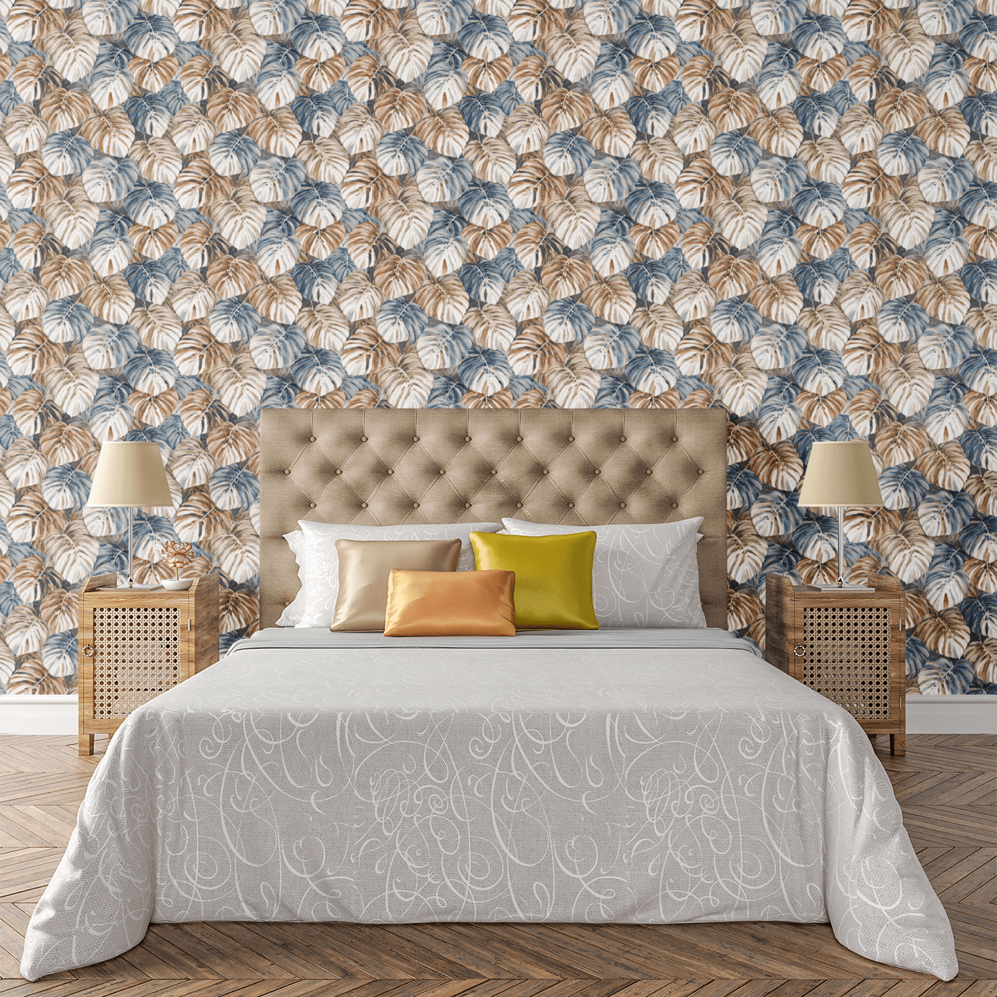 Tropical Harmony Weave Wallpaper Peel and Stick Wallpaper | Accent Haus