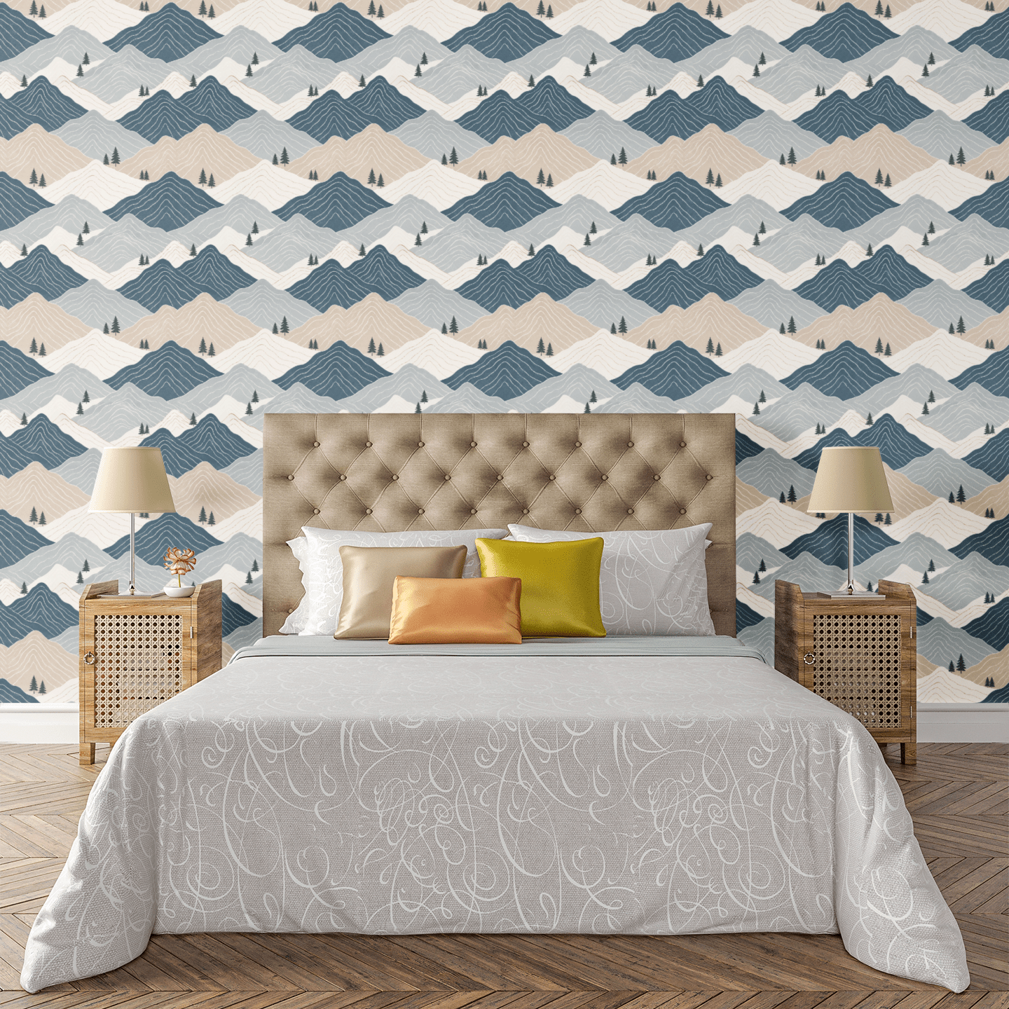 Nordic Terrain Wallpaper Peel and Stick Wallpaper | Accent Haus
