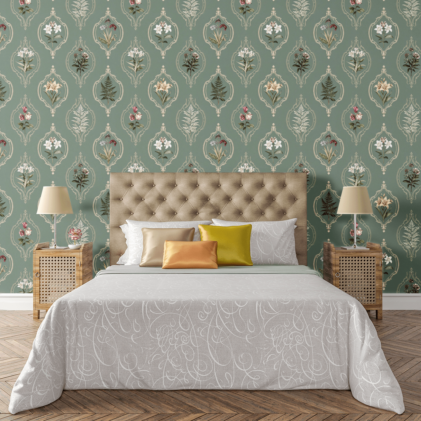 Royal Herbarium Wallpaper Peel and Stick Wallpaper | Accent Haus