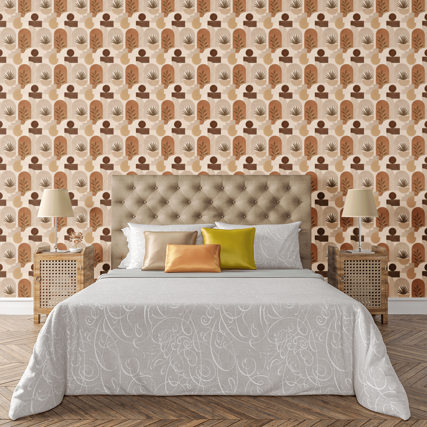Sand & Olive Wallpaper Peel and Stick Wallpaper | Accent Haus