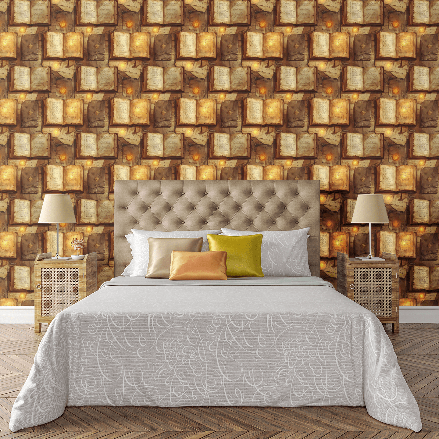 Ancient Quest Journal Pages Wallpaper Peel and Stick Wallpaper | Accent Haus