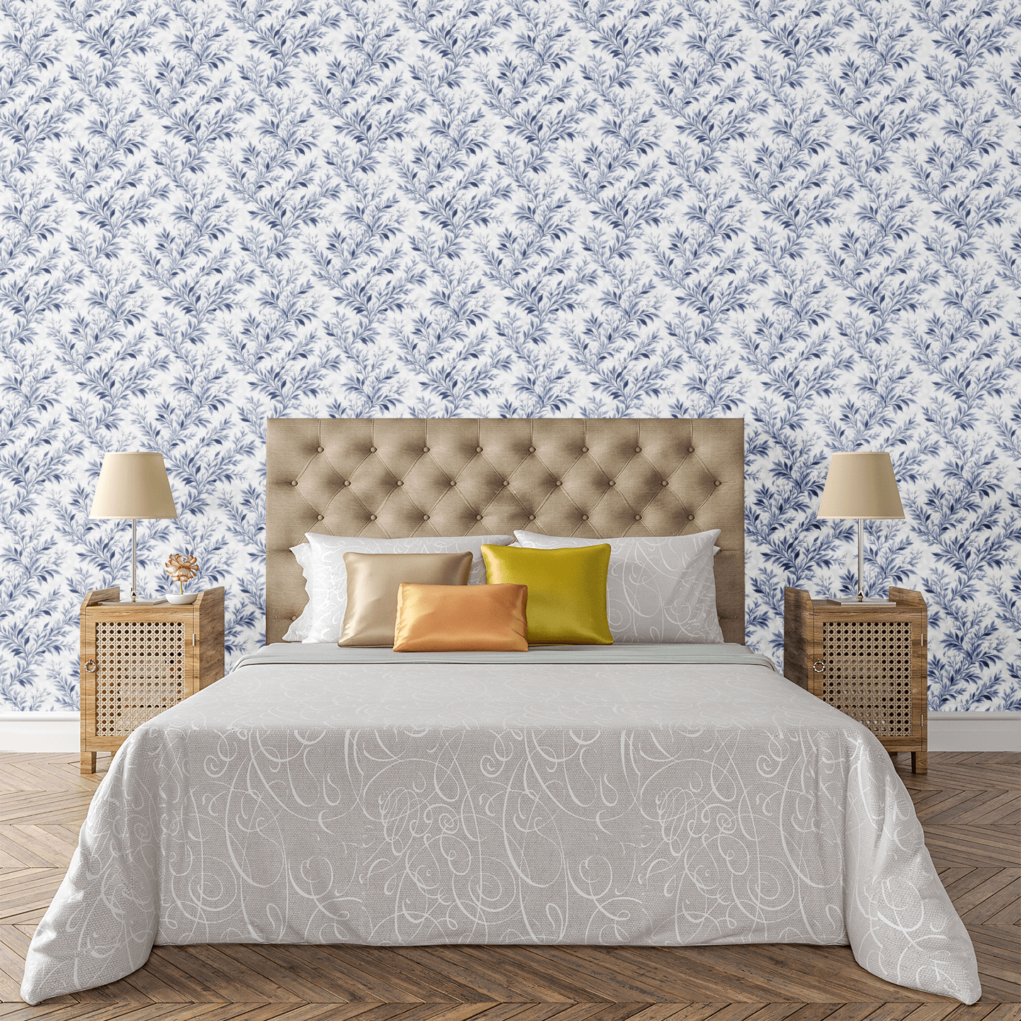 Bluevine Serenade Wallpaper Peel and Stick Wallpaper | Accent Haus