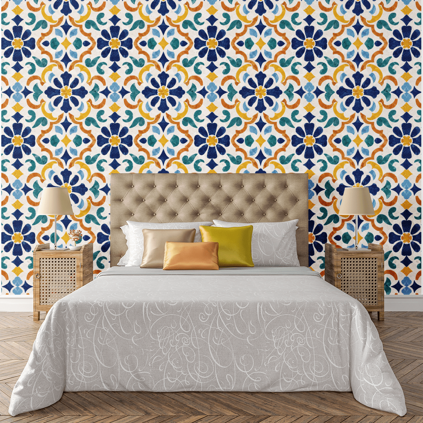 Atelier Mosaic Wallpaper Peel and Stick Wallpaper | Accent Haus