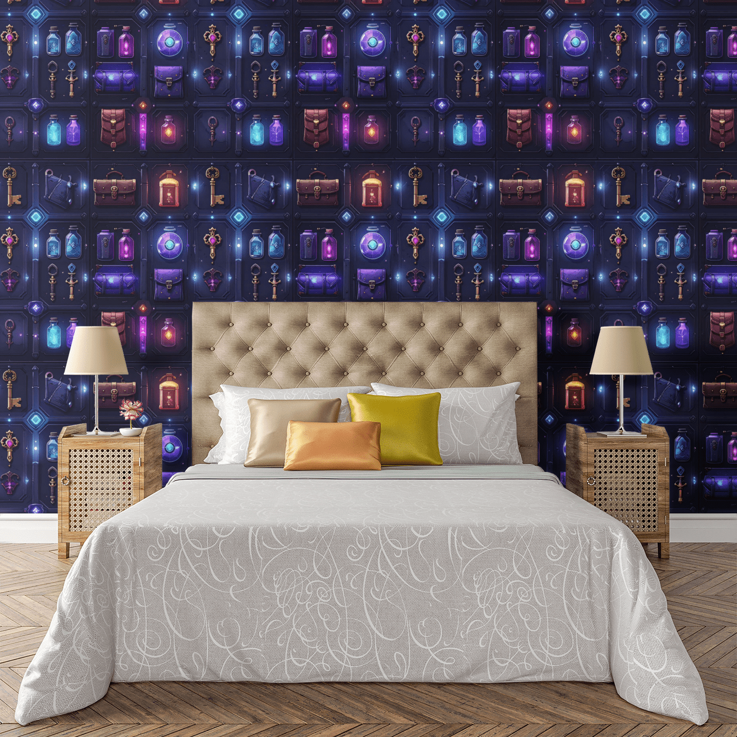 Inventory Relic Grid Wallpaper Peel and Stick Wallpaper | Accent Haus