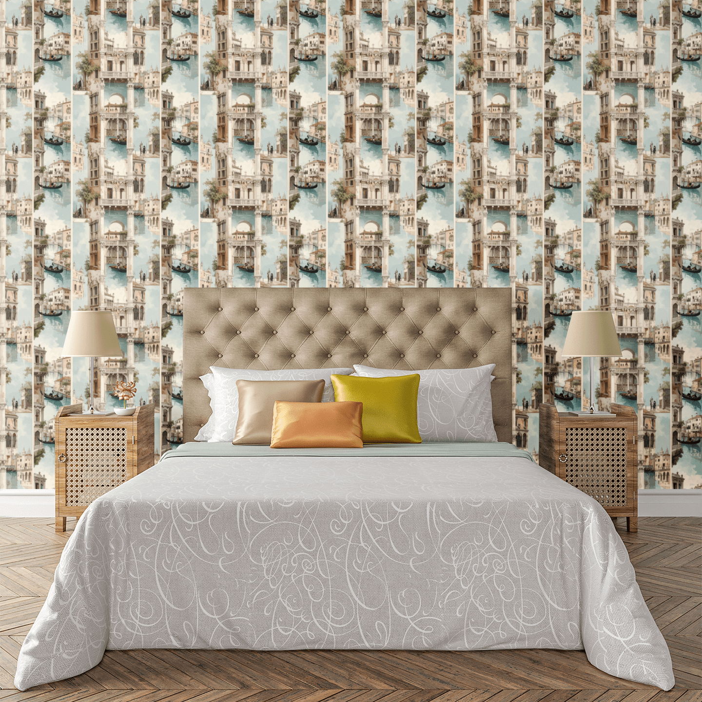 Venetian Window Stacks Wallpaper Peel and Stick Wallpaper | Accent Haus
