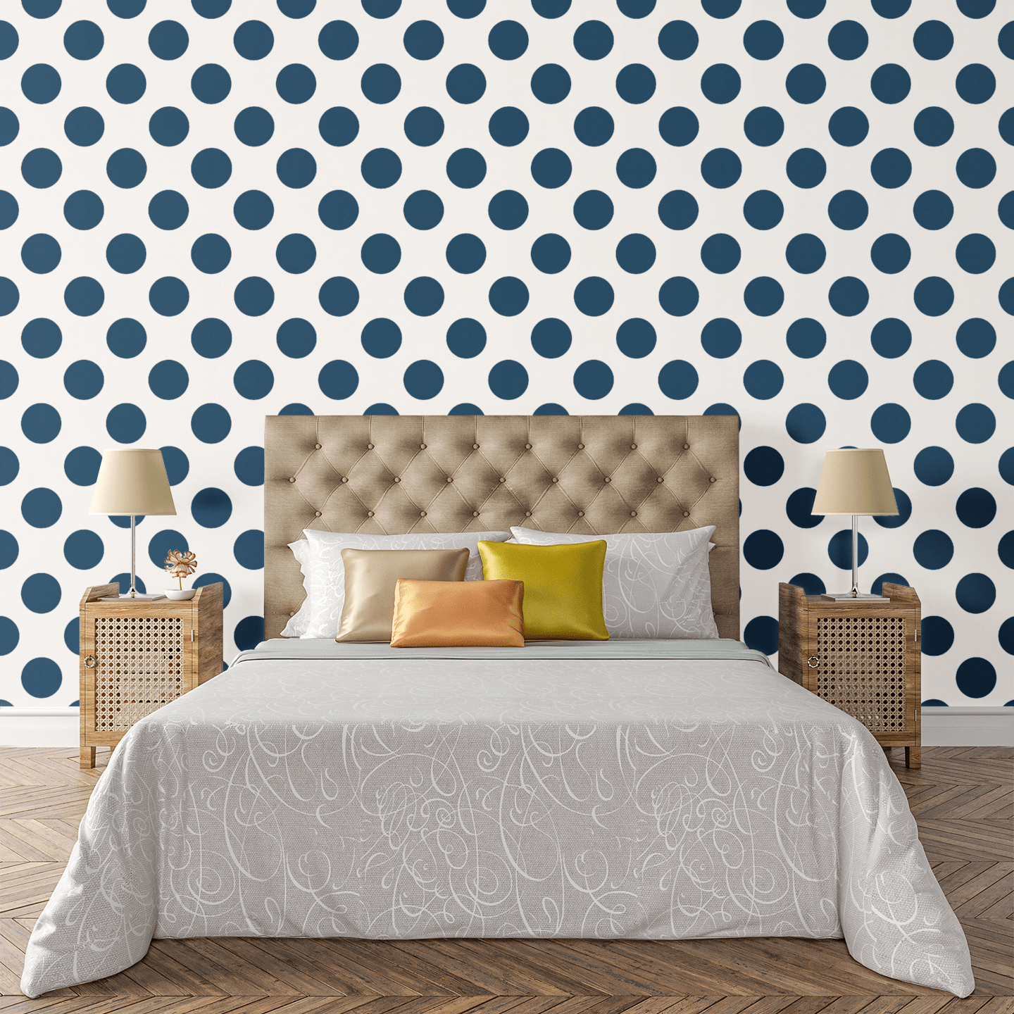 Minimal Dot Grid Wallpaper Peel and Stick Wallpaper | Accent Haus