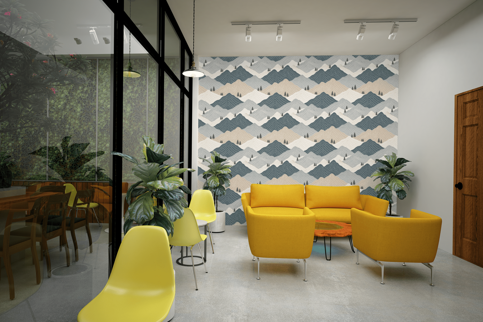Nordic Terrain Wallpaper Peel and Stick Wallpaper | Accent Haus