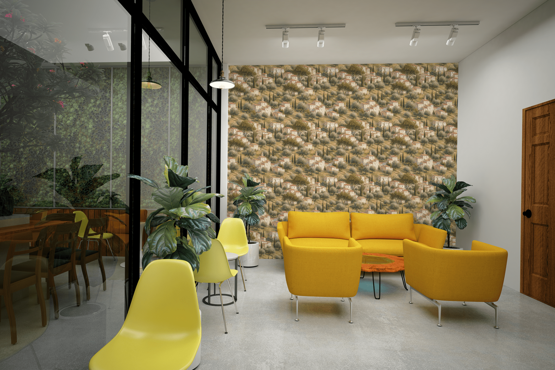 Tuscan Landscape Mural Wallpaper Peel and Stick Wallpaper | Accent Haus
