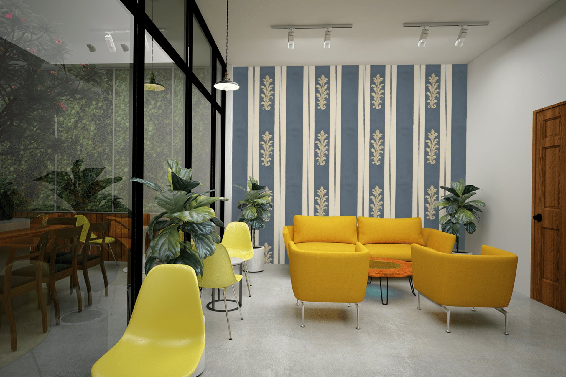 Gallery Stripe Wallpaper Peel and Stick Wallpaper | Accent Haus