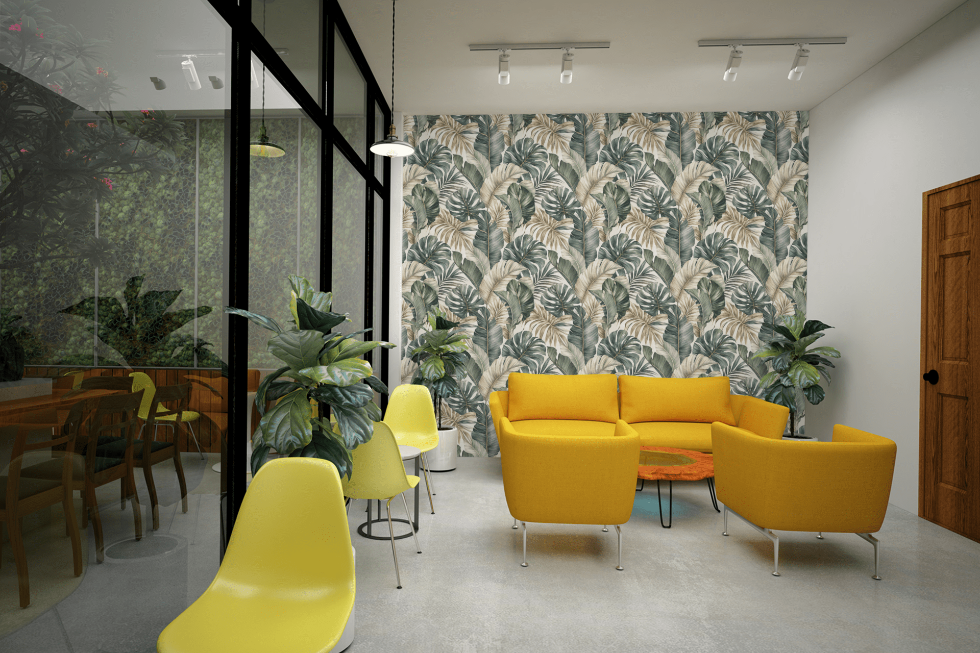 Quiet Jungle Wallpaper Peel and Stick Wallpaper | Accent Haus