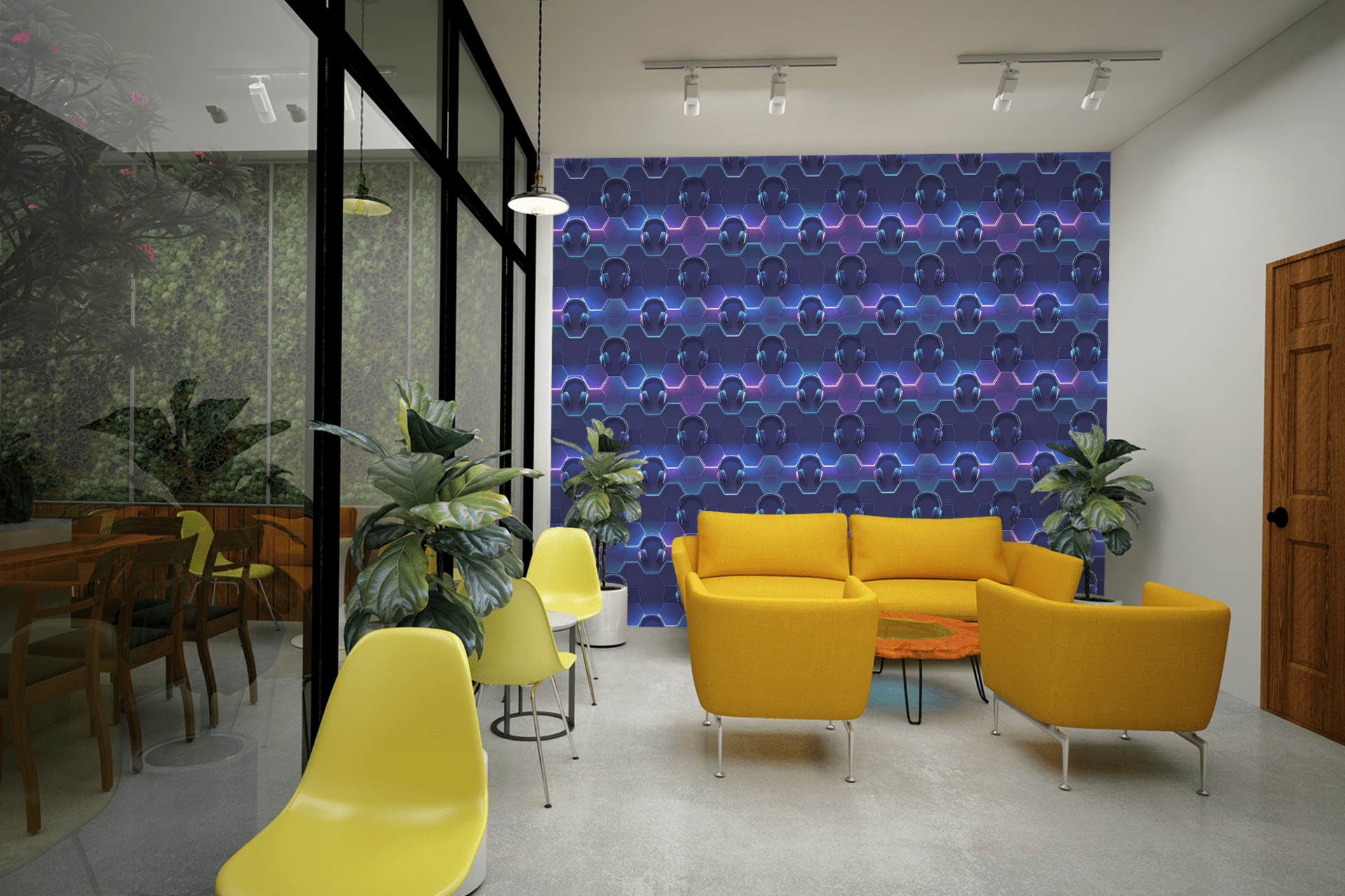 Sleek Neon Gaming Wallpaper Peel and Stick Wallpaper | Accent Haus