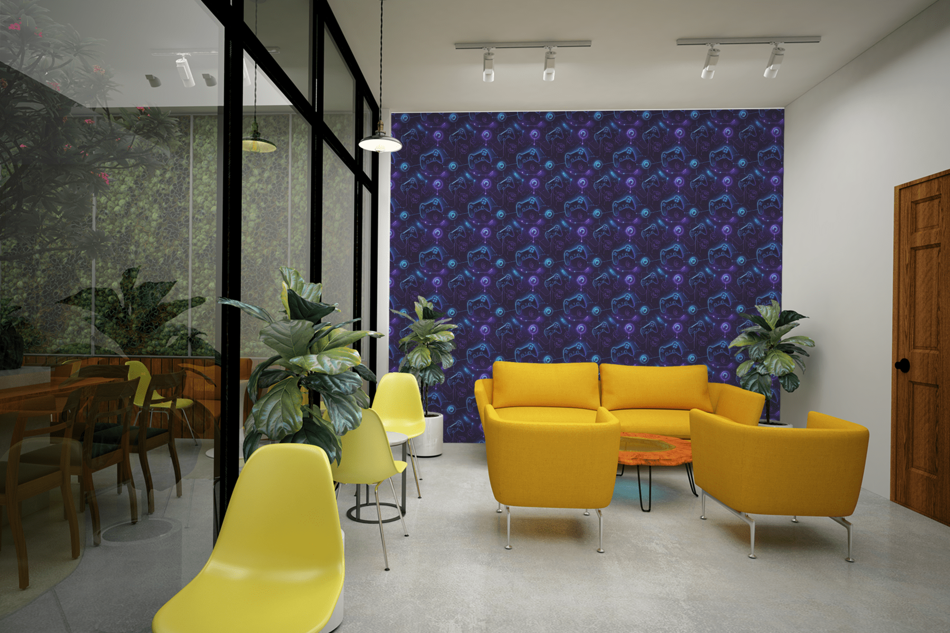 Gamer Energy Circuit Wallpaper Peel and Stick Wallpaper | Accent Haus