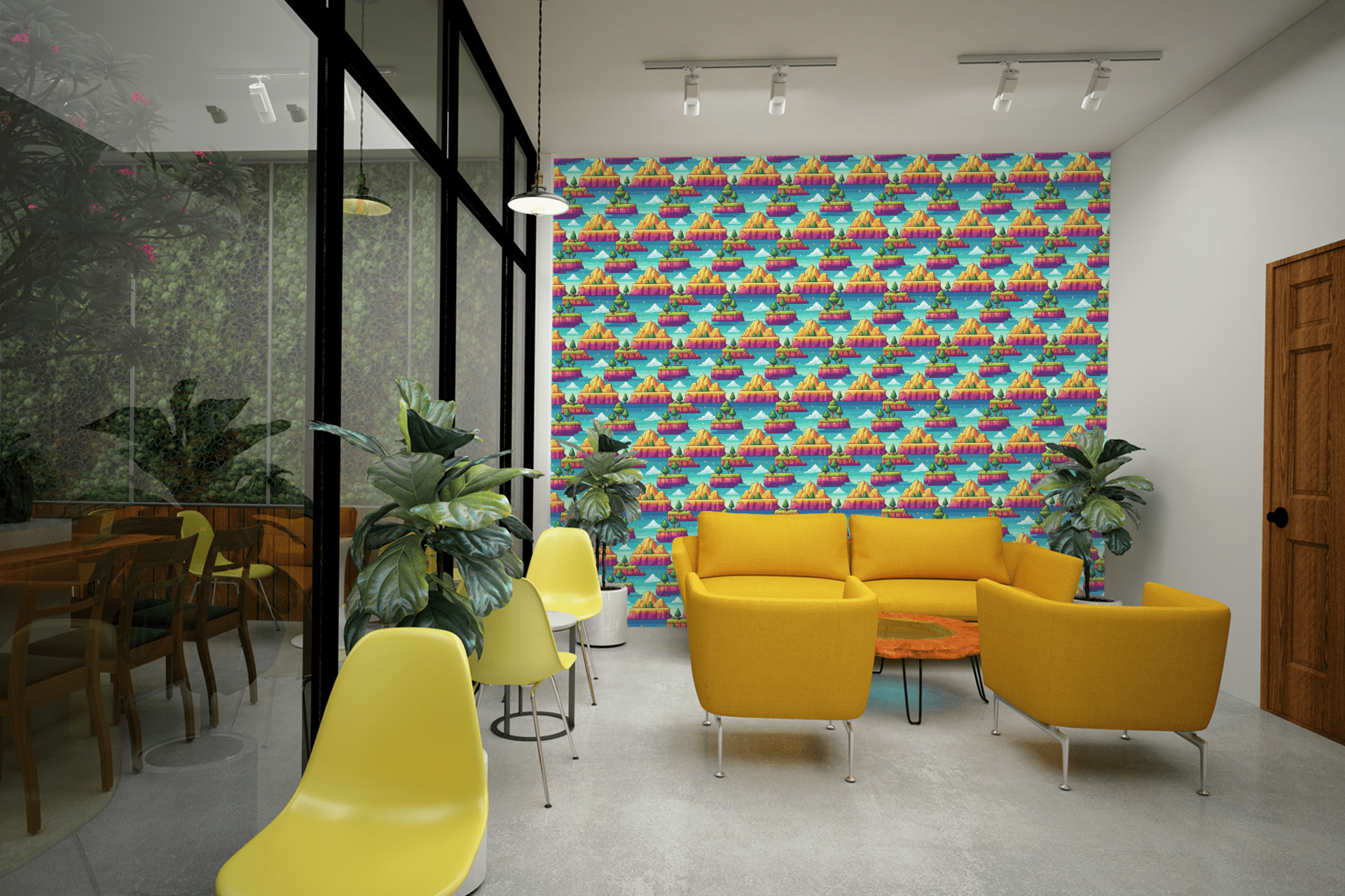Pixel Kingdom Quest Wallpaper Peel and Stick Wallpaper | Accent Haus