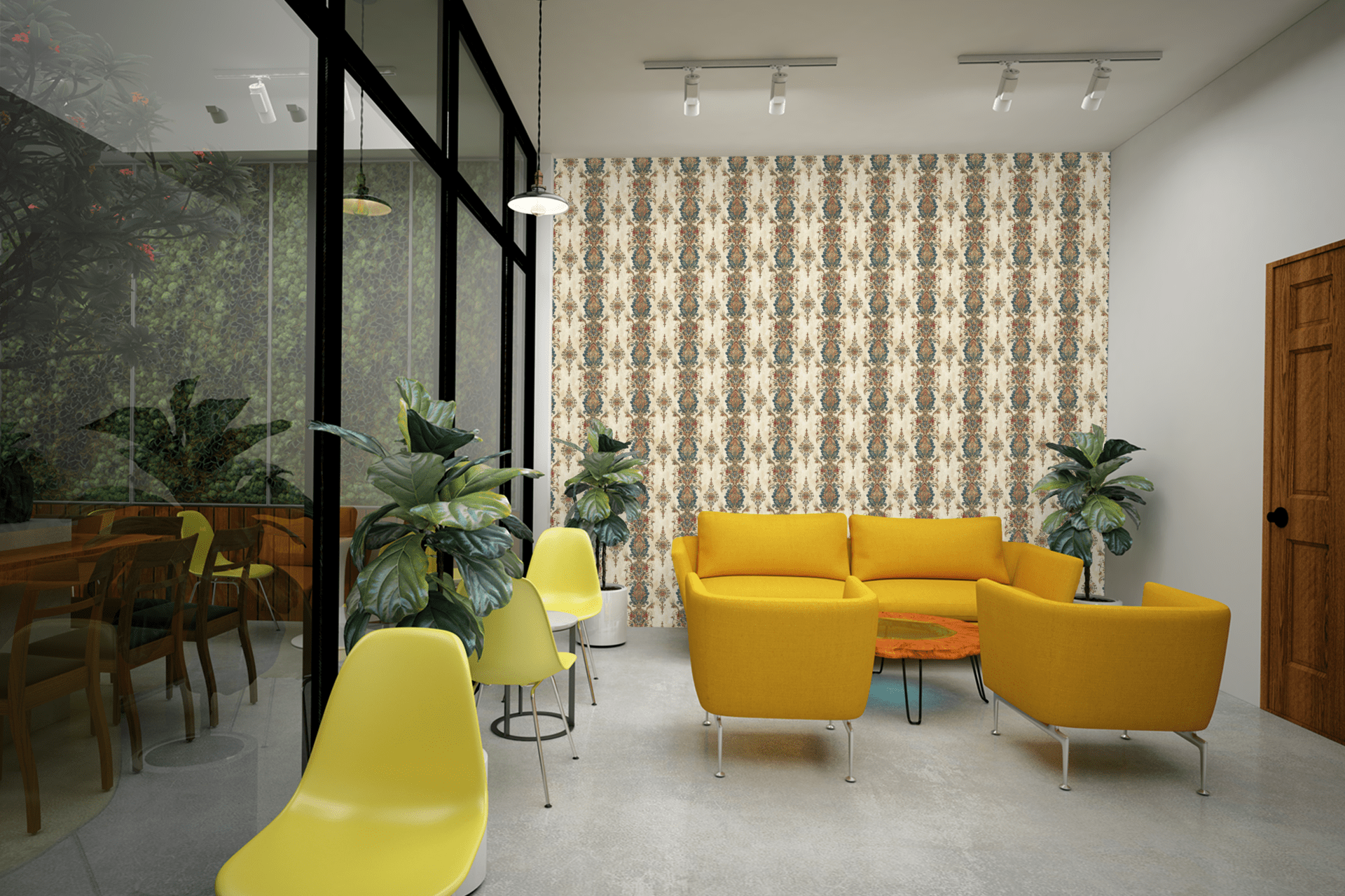 Jewel-Toned Paisley Garden Wallpaper Peel and Stick Wallpaper | Accent Haus