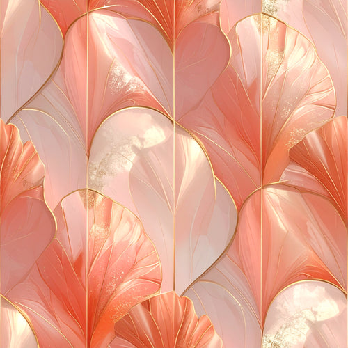 Abstract Coral Veins Wallpaper