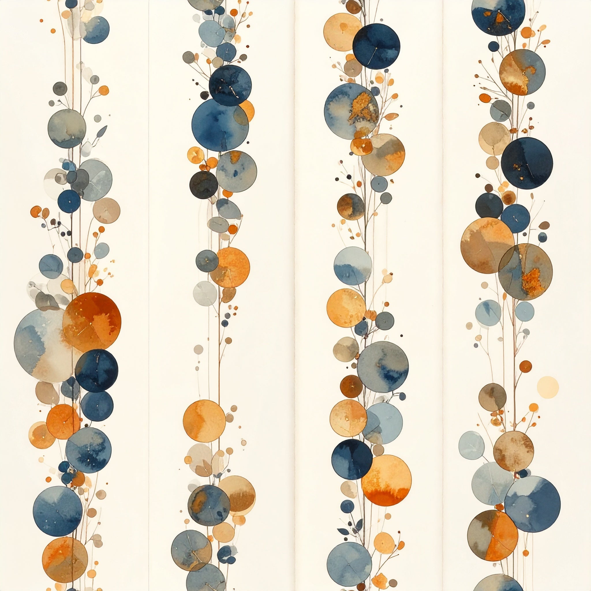 Abstract Vertical Orb Wallpaper