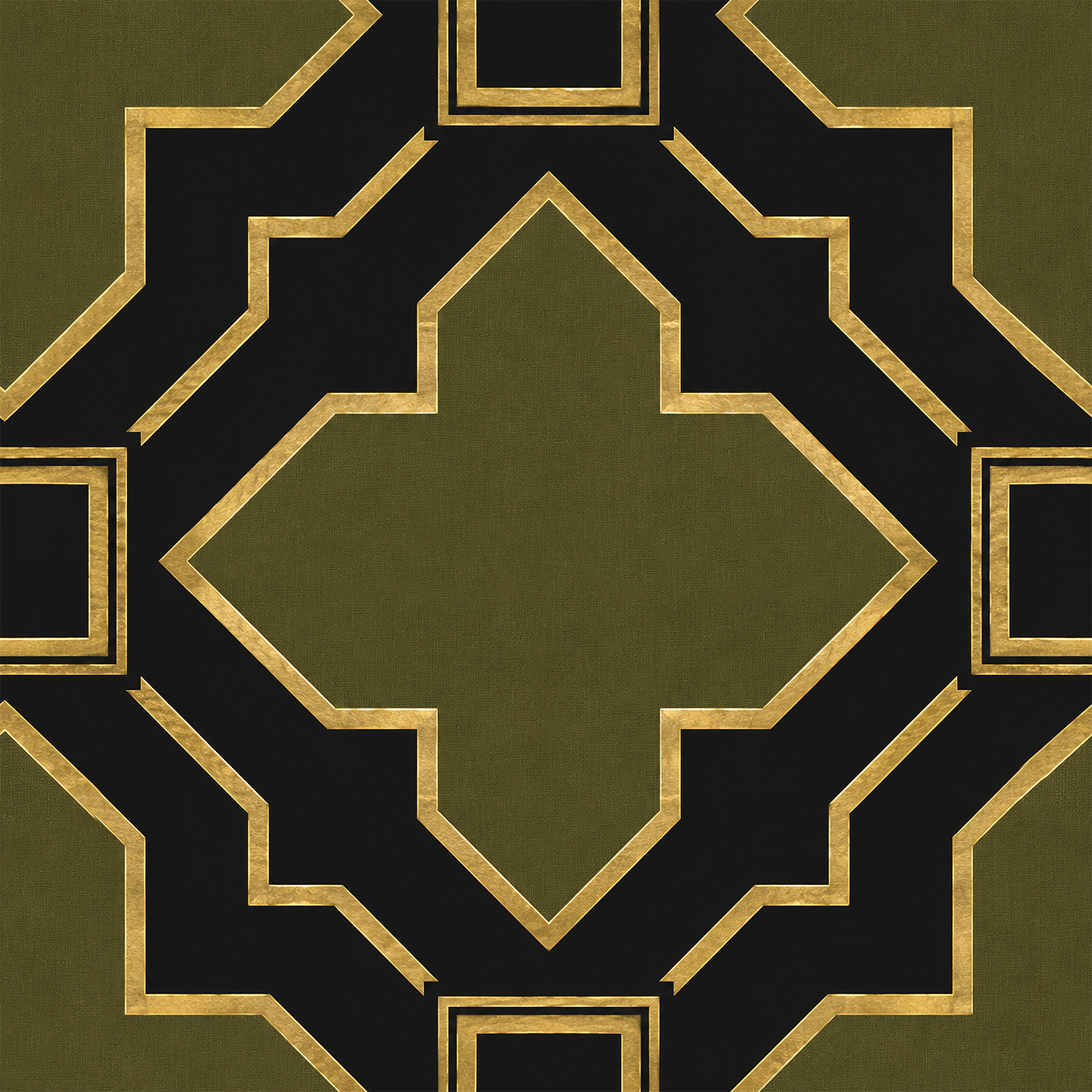 Black Olive Grid Wallpaper