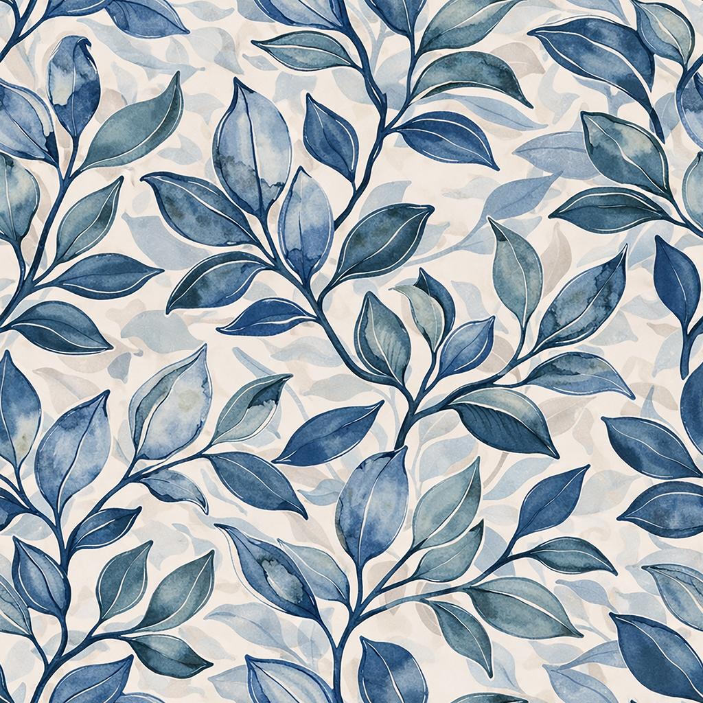 Blue Willow Reverie Wallpaper