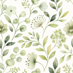 Botanical Guest Green Wallpaper
