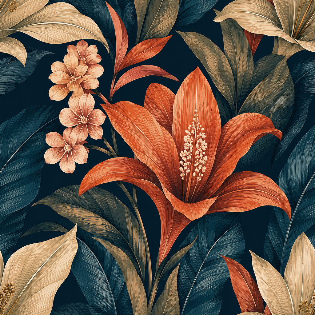 Botanical Shadow Wallpaper
