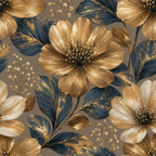 Bronze Bloom Wallpaper