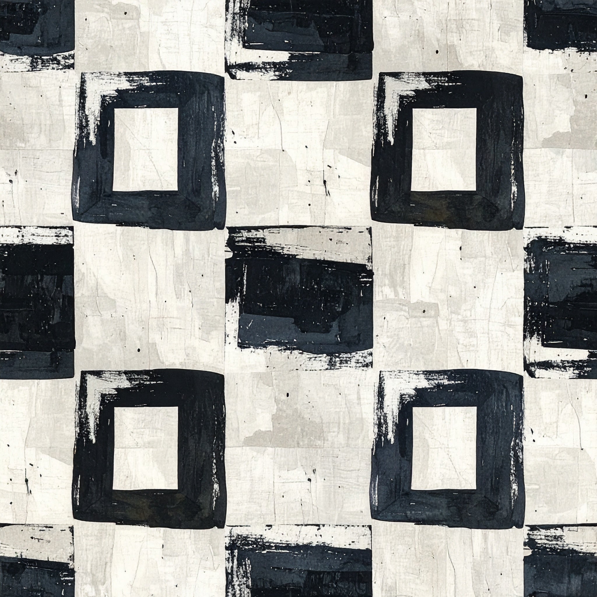 Brushstroke Grid Distortion Wallpaper