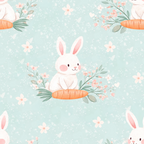 Bunny Garden Wallpaper