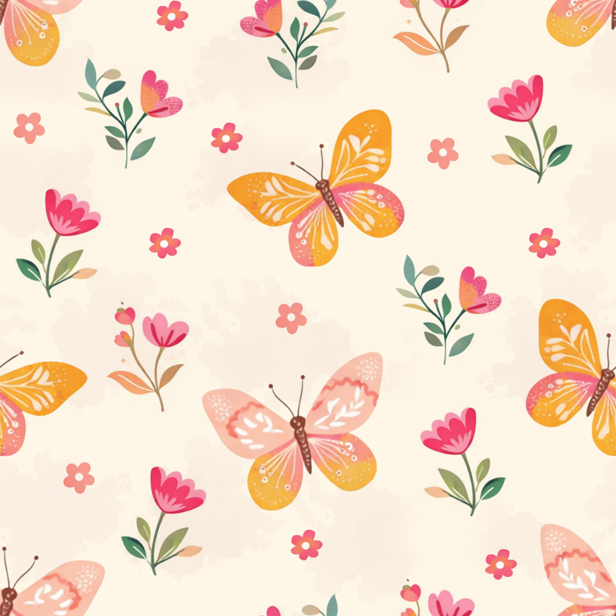 Butterfly Garden Wallpaper Peel and Stick Wallpaper | Accent Haus