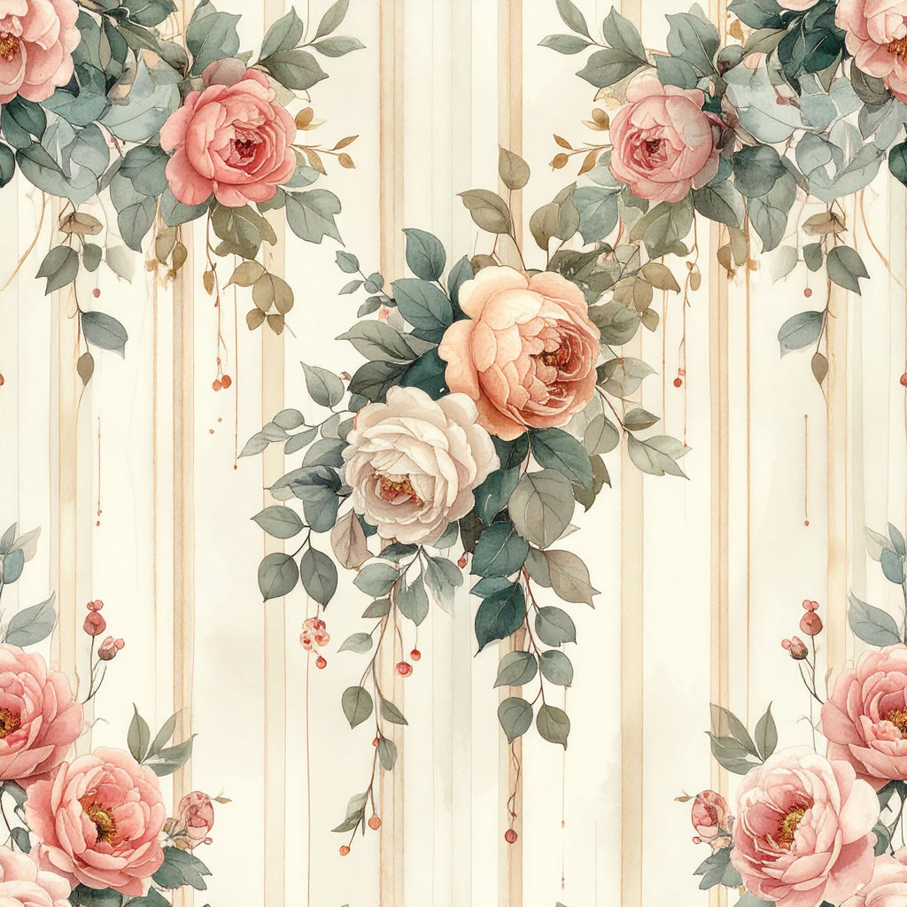 Cascading Garden Columns Wallpaper
