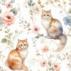Cats Garden Party Wallpaper