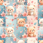 Cherry Bear Blossom Wallpaper