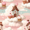 Cloud Bakery Town Wallpaper