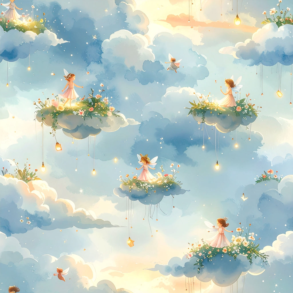 Cloud Perch Fairies Wallpaper