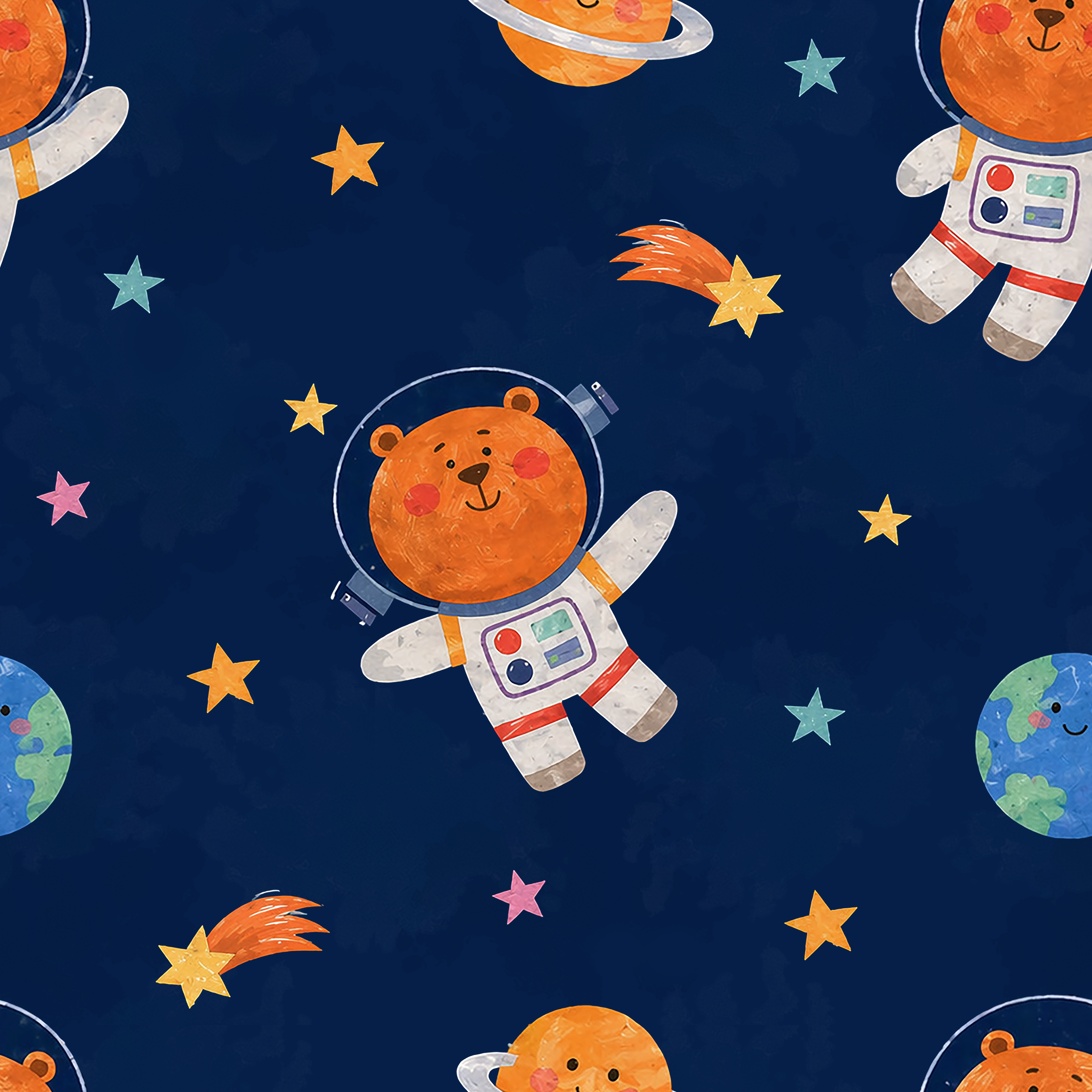 Cosmic Cuddles Adventure Wallpaper