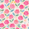 Crayon Petal Parade Wallpaper