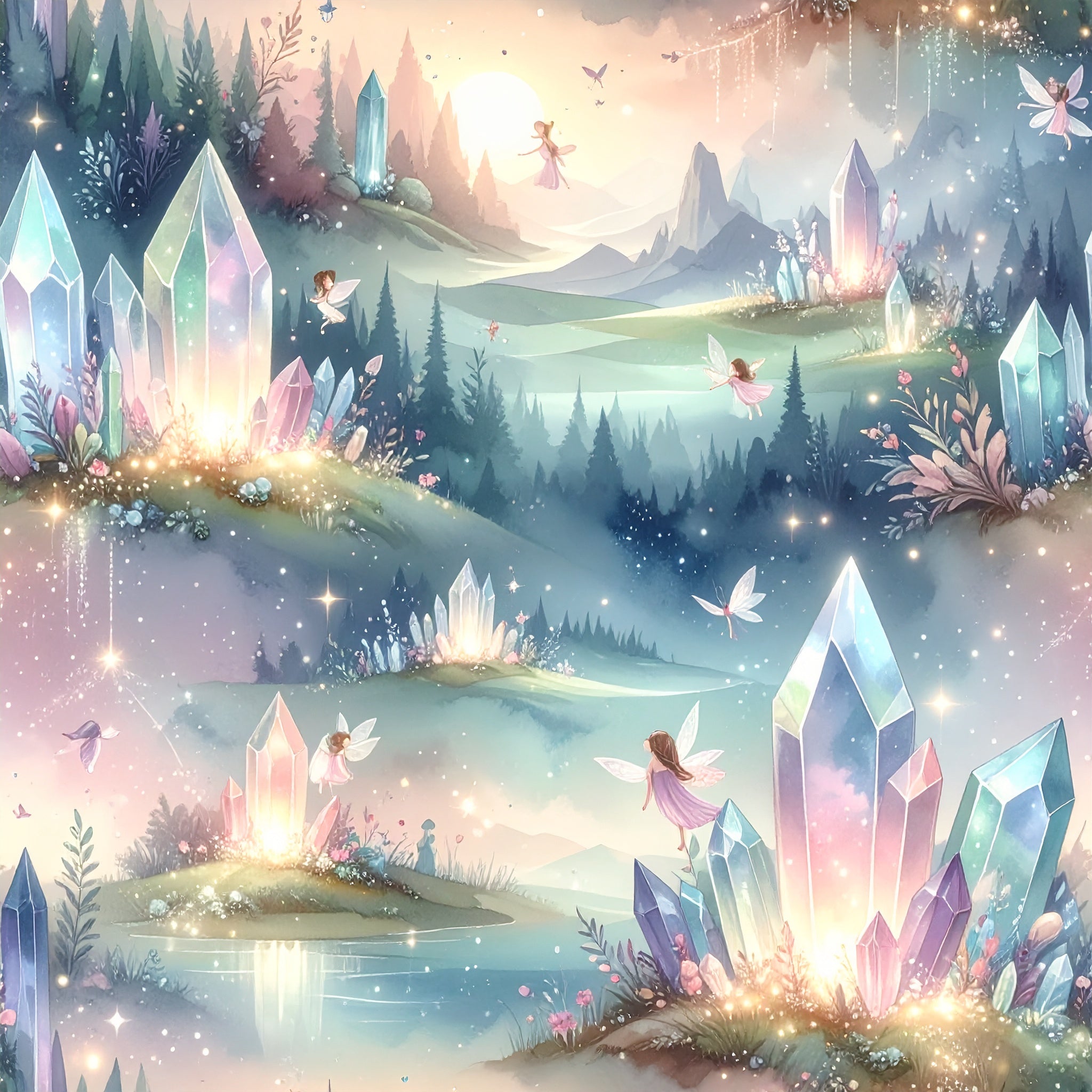 Crystal Spark Fairies Wallpaper
