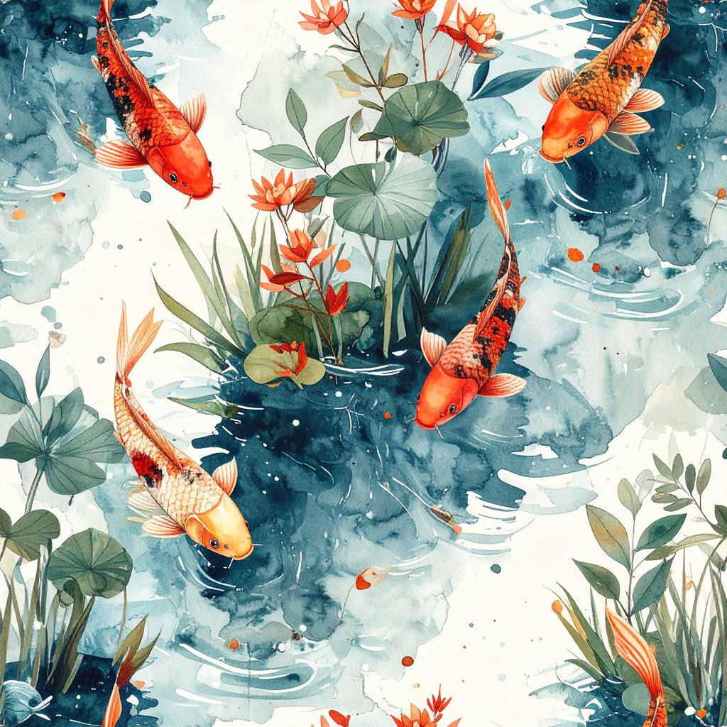 Dancing Koi Streams Wallpaper