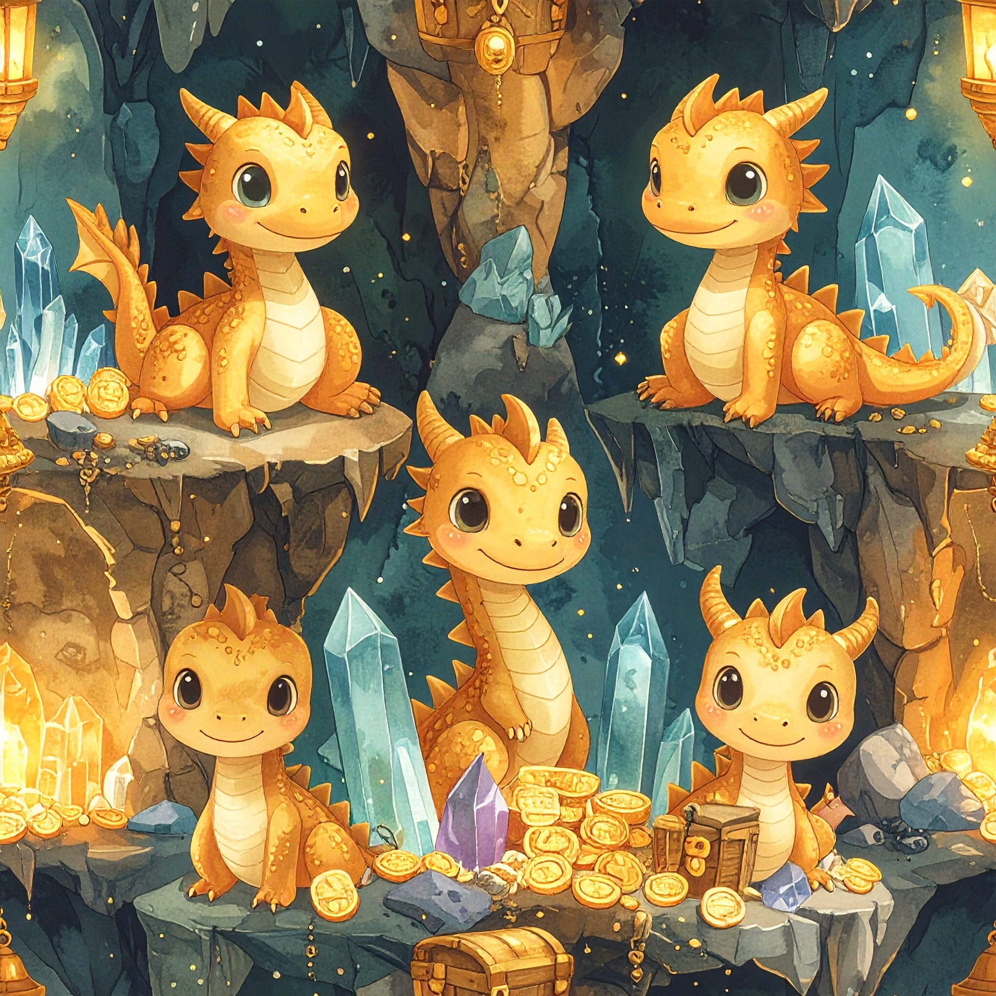Dragon Treasure Cave Wallpaper
