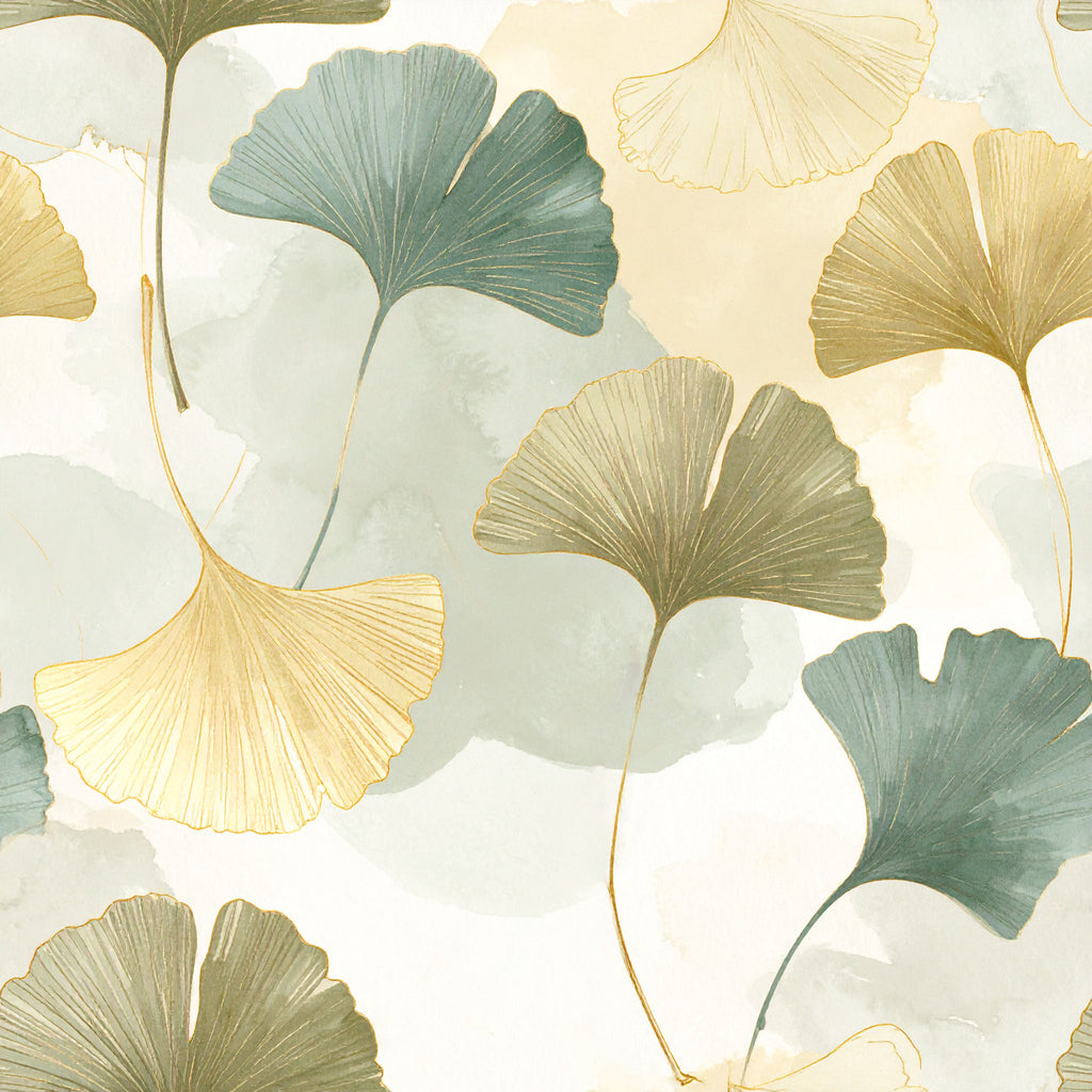 Elegant Ginkgo Drift Wallpaper