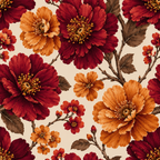 Ember Floral Wallpaper