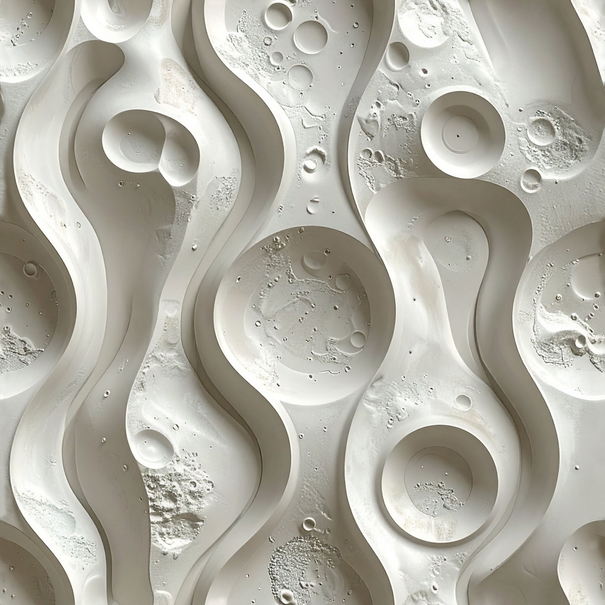 Embossed Lunar Currents Wallpaper