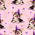 Enchanted Corgi Constellations Wallpaper