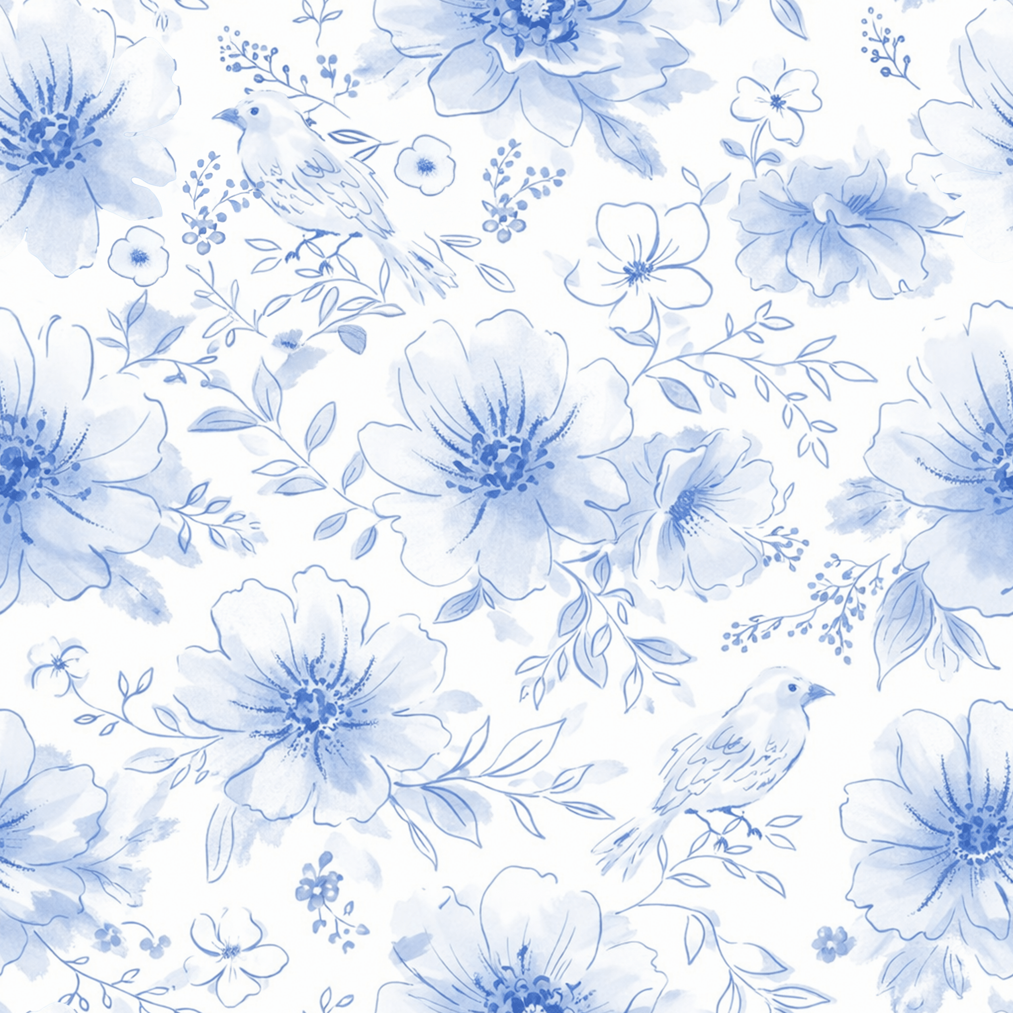 Ethereal Blue Wallpaper Peel and Stick Wallpaper | Accent Haus