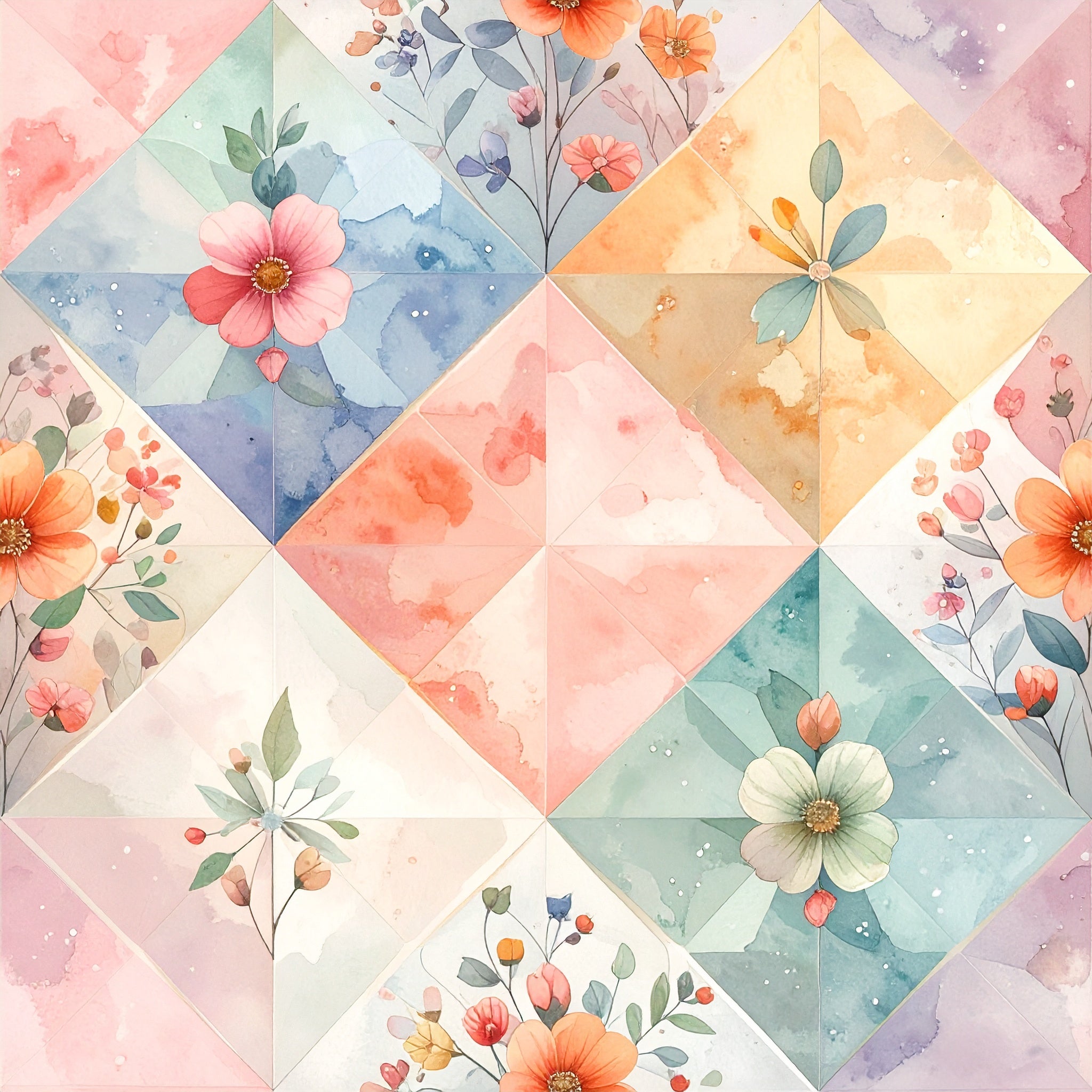 Pastel Mini Blossoms Wallpaper
